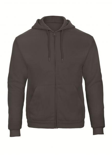 Hooded sweater Zip antraciet Hooded sweater Zip antraciet