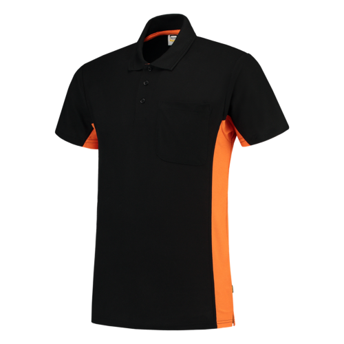Tricolor Polo Bicolor zwart-oranje Tricolor Polo Bicolor zwart-oranje