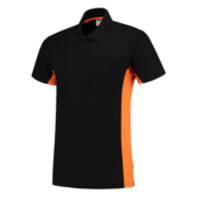 Tricolor Polo Bicolor zwart-oranje
