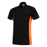 Tricolor Polo Bicolor zwart-oranje